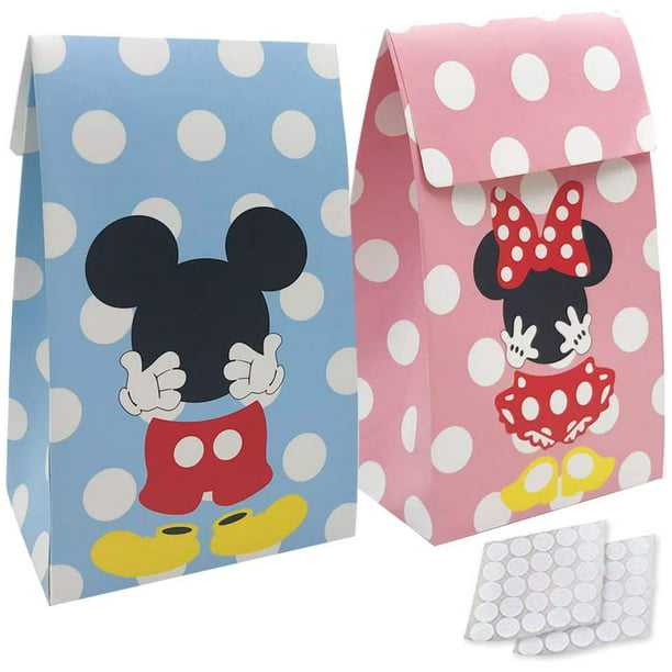 20 Mickey Minnie Polka Dots Favor Bags Treat pinata Sacks Birthday Party Supply